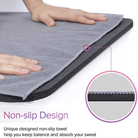 Levoit Yoga Mat Towel Hot Yoga Non Slip Microfiber Mat Towel Hand Towel 2 In 1 Set Super Soft Sweat Absorbent Fast Dry Ideal For Pilates Bikram