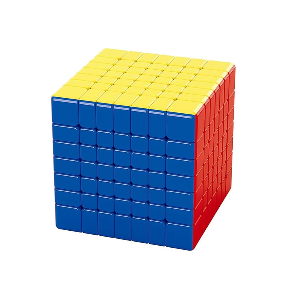 XMDCuber Moyu Meilong 7M Speed Cube 7x7 Stickerless，Meilong 7x7 V2 M Puzzle Cube 65mm (Upgraded Version M)