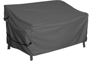 Porch Shield Waterproof Outdoor Furniture Sofa Cover – Patio 3-Seater Couch Cover 77W x 35D x 35H inch, Black