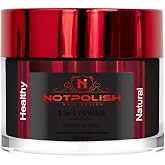 Notpolish Dip Powder for Nails - Artistic Perfect Dip in Black - Vibrant Color &amp; Long Wear - For Dipping or Dabbing, No UV Needed - Clean Finish Powder Dip - Manicure Supplies - 2 oz