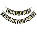 Cheers To 80 Years Banner Birthday Wedding Anniversary Party Decoration Supplies (80th)