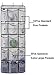 MISSLO Over The Door Hanging Pantry Closet Accessories Organizer 15 Mesh Pockets, 2 Pack