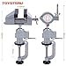 TOYOTERU 360° Bench Clamp Vises Grinder Holder Drill Stand for Rotary Tool,Craft,Model Building,Electronics,Hobby and Jewelry Making and Metal Work