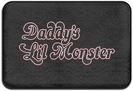 Feesoz Harley Quinn Daddy's Lil Monster Non-Slip Entrance Indoor/Front Door/Bathroom Mats