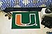 FANMATS NCAA University of Miami Hurricanes Nylon Face Starter Rug , 19