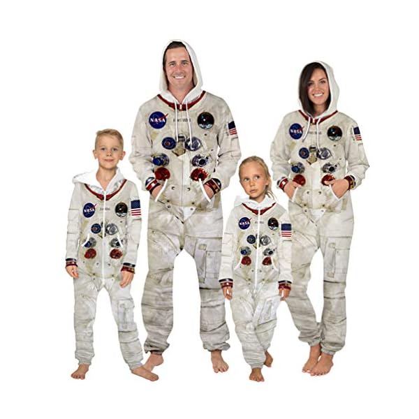 LOLANTA Costumi Da Astronauta Per Bambini Tuta Da Astronauta Per Bambini Con Casco E Zaini Da Astronauta, Costume Da Festa Di Halloween In Maschera, 4-5 Anni, 110 - Foto 4