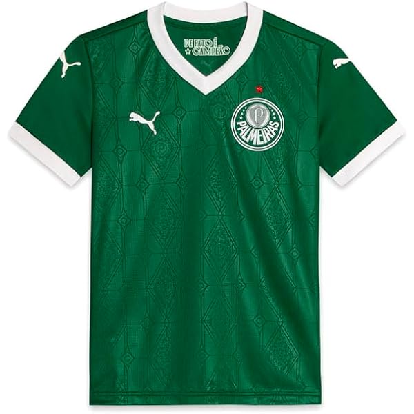 [新品] パルメラスのユニフォーム25/26 #VITOR ROQUE 9番 Puma Palmeiras 2025 Home 9 Vitor Roque Jersey