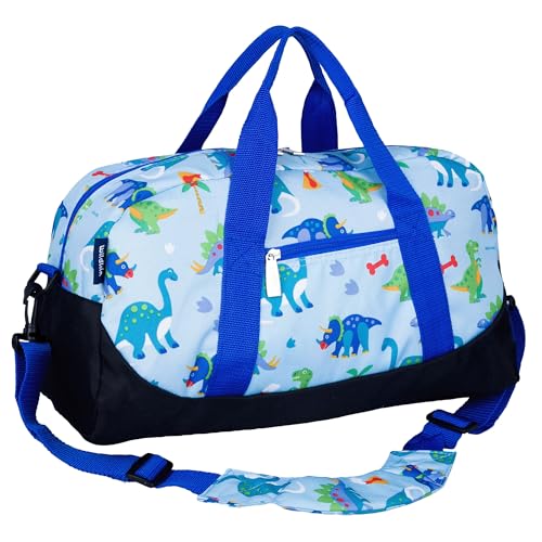 Olive Kids Dinosaur Land Overnighter Bag Sport Duffel, 46 cm, 3 L, Blue