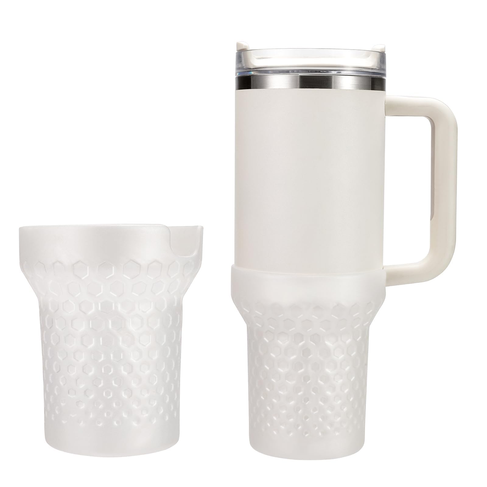 Silicone Boot For Stanley Cup 30oz & 40oz - Anti-Slip Protective Sleeve With Leak-Proof Stopper Set