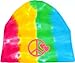Handmade Tie Dye Peace Sign Cotton Baby Hat