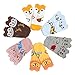 Yshare® 5 Pairs 18-36 Month Cartoon Anti Slip Skid Crew Ankle Baby Socks + Gift Bangle With bag Cute Animal Toddler Infant Socks Length 4.73-7 inches