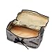 Hatop Fashionable Women Square Bow Stripe Cosmetic Bag Travel Bags Makeup Bag (Black)