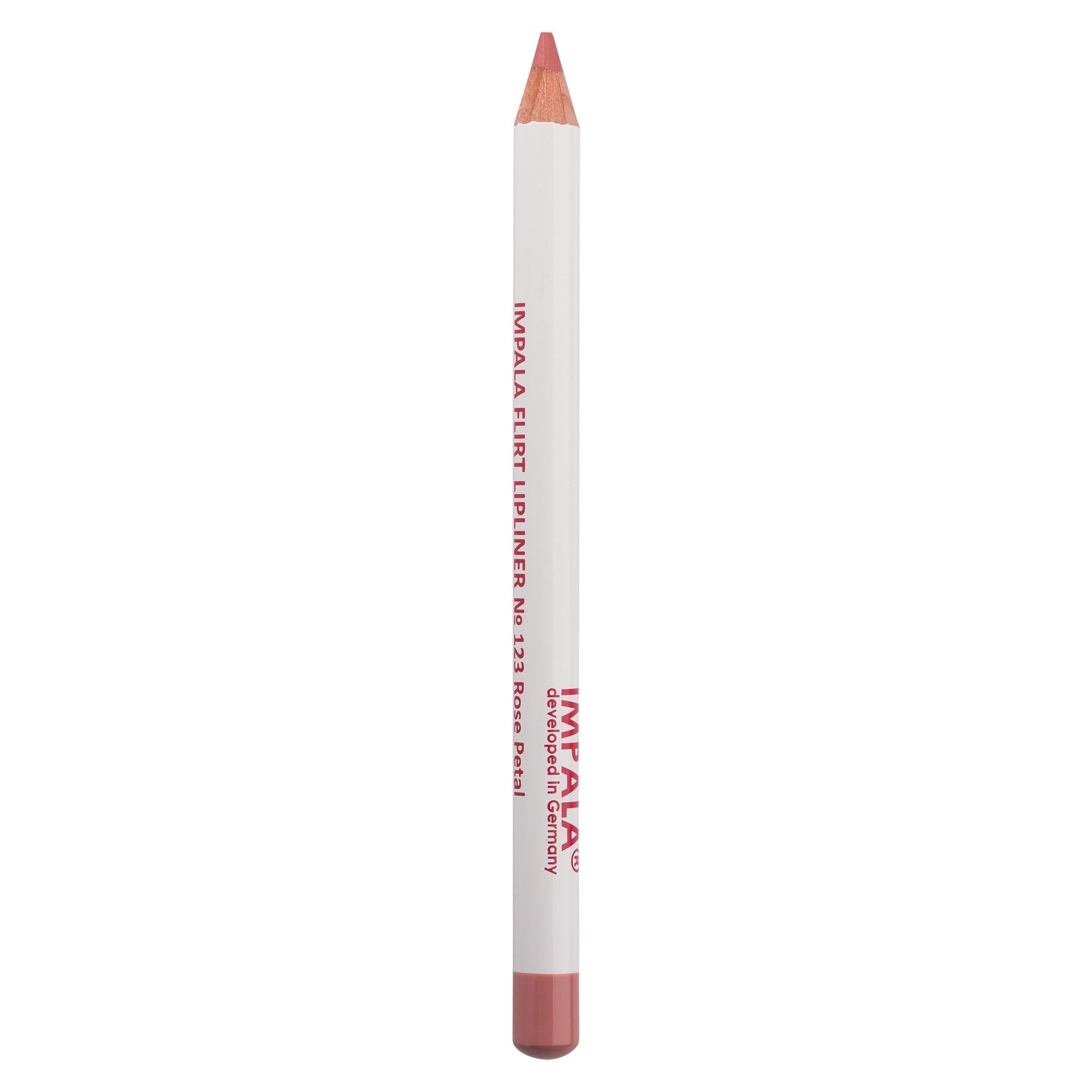IMPALA | Lip Liner Color 123 Rose Petal | Long-Lasting Waterproof Creamy Lip Liner | Lip Plumping Effect | Long-Lasting Matte Lipstick, Professional Makeup