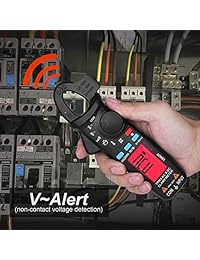 BSIDE ACM91 Medidor digital de abrazadera 1 mA AC DC corriente corriente real RMS autosferencia 6000 conteos Hz temperatura Capacitance Live Check V-Alert baja impedancia voltaje Tester