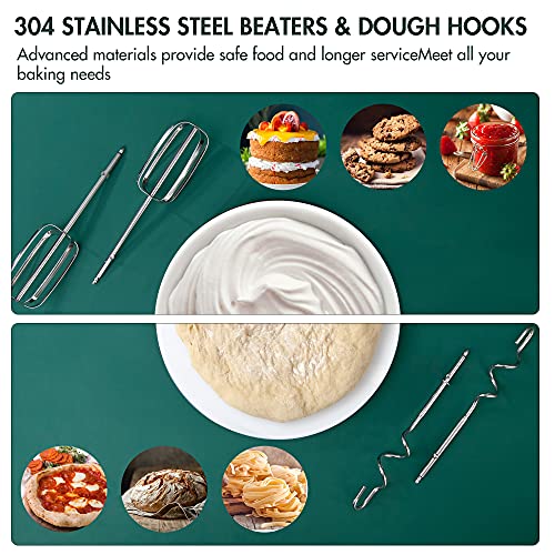 Hand Mixer Electric 5 Speed, REDMOND 250W Power Mixer Electric Handheld