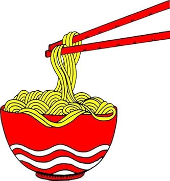 Amazon Com Yummy Delicious Ramen Noodles Bowl Cartoon Vinyl Sticker Automotive