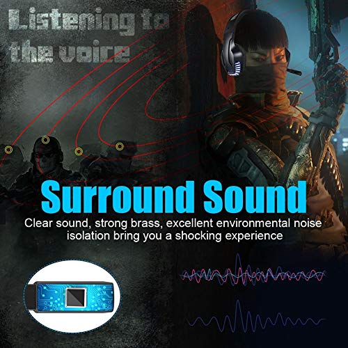 Minitata HeadMounted Gaming Headphone Noise Reduction Game Headset