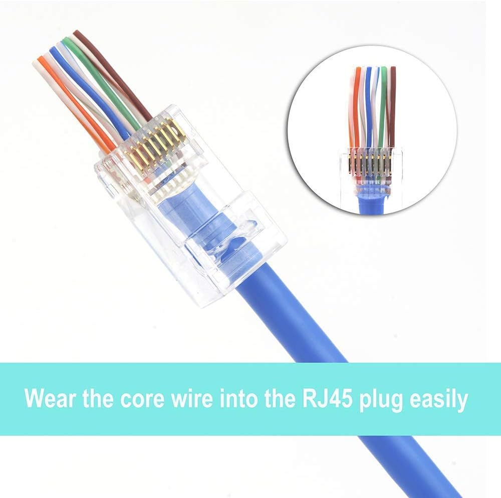 VCE RJ45 Connector Pass Through Cat6 25 Pack - Image 4