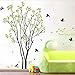 My Time Change Free Tree Green Leaves Swallows Birds DIY PVC Vinyl Wall Sticker Removable Home Decoration Art Décor Mural Bedroom Living Room Decorative Decal