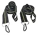 Hammock Straps - Set of 2 Hammock Tree Straps with Heavy Duty Carabiner Clips - 2 Inch X 8 Foot Long Straps for Hammock Camping, 4,000 lb Webbing - Made in USA Black