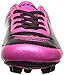 Vizari USA Boys Girls Soccer Cleats | Youth Firm Ground Athletic Outdoor Football Shoes for Toddler, Little Kid, Big Kid | Lightweight & Durable Pink/Black