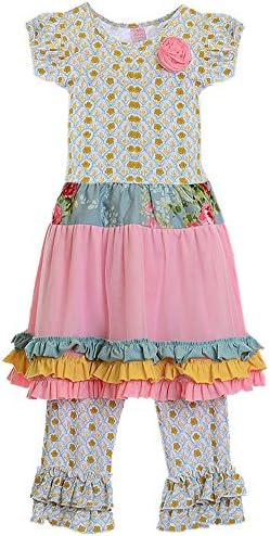 Giggle Moon Little Girls' Ruth Garden of Eden Tutu Set 6X Gray