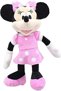 Mickey Mouse Clubhouse Bean Plush - Minnie, Multicolor, 10"