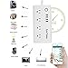 WiFi Smart Power Strip, Amtake Surge Protector Outlet with 4 Smart Plugs and 4 USB Charging Ports for Multi Outlet Socket Extension Cord, Voice Controlled by Amazon Alexa Echo Dot and Google Home