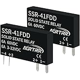 (2pcs)12V 5V 3v 3.3V Solid State Relay 1a,dc SSR,Input:3-32Vdc,Output:5-60Vdc,41Fdd,Non-Contact,Mini,Slim Ac dc-dc,Micro for ESP32 Raspberry Pi Arduino ebike