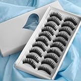TOOGOO(R) 10 Pair Thick Long False Eyelashes Eye Lashes Makeup