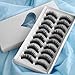 TOOGOO(R) 10 Pair Thick Long False Eyelashes Eye Lashes Makeup