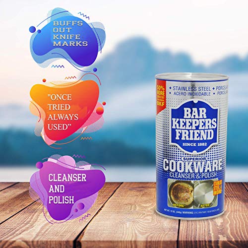 Bar Keepers Friend Cookware Cleaner Kit 12 Oz Bartenders Friends