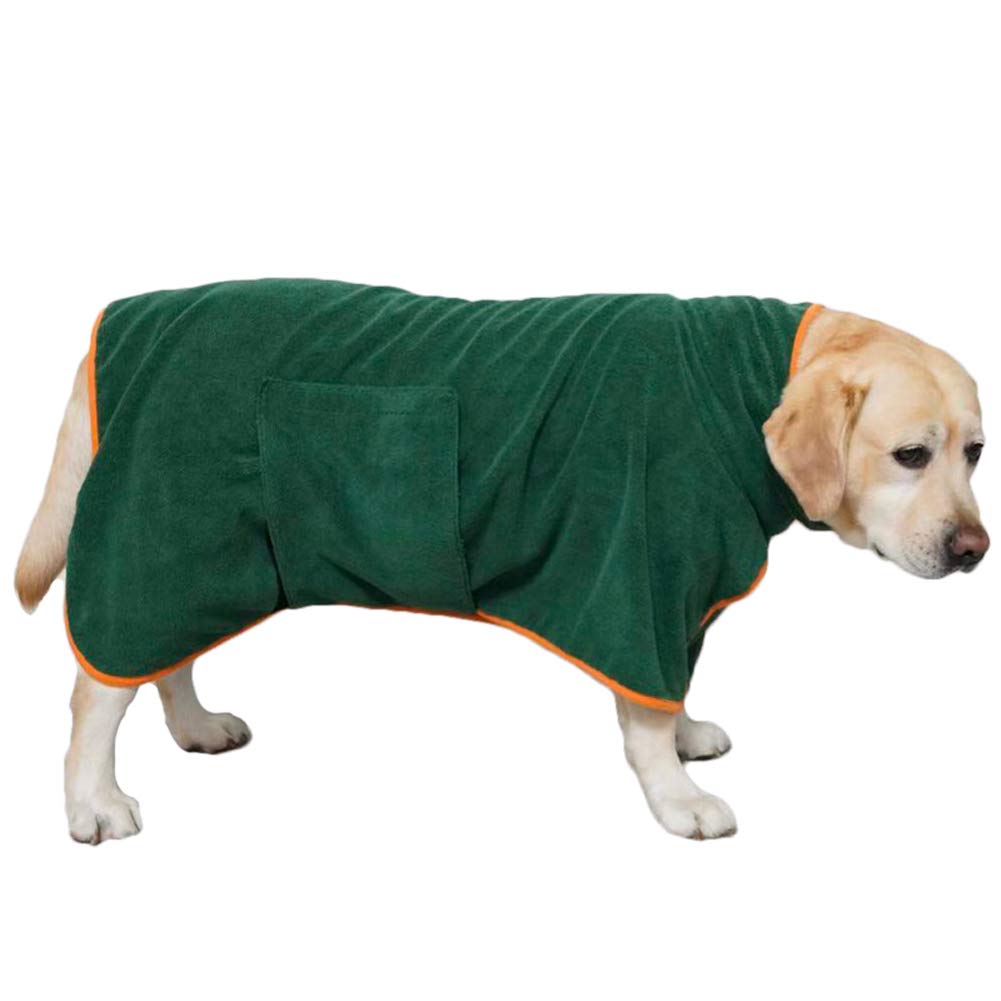 BT Bear Dog Bathrobe Microfiber Pet Bath Towels Super Absorbent Quick Drying Soft Adjustable Dog Clothes For Small Dogs Medium Dogs Large Dogs (L: Back Length-23.6")