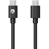 Meenova Mobility Cable: MicroUSB-to-MicroUSB OTG, for Samsung Galaxy S6/S5/S4/S3, Note 5/4/3/2, HTC One, Motorola X/Droid, Windows Tablet, more; 1ft black