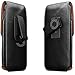 iPhone X Belt Case, Apple iPhone X Case with Belt Clip, Swivel Belt Clip Leather Pouch Cell Phone Holster Holder for iPhone X, Fits iPhone X with Thin Protective Cover on - Black