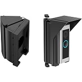 OLAlKE Waterproof Adiustable Angle Mount for Ring Video Doorbell Pro/Pro 2/4/3/3 Plus/2nd Gen (2020 Release)/2/1/Wired, Blink Video Doorbell/2nd Gen ，Expand View Area 30 to 60 Degree, Black