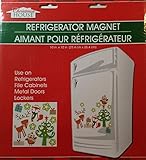 Christmas House Reindeer Christmas Tree Owl Fox Refrigerator Magnet Set