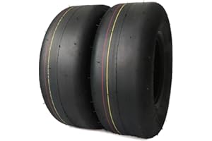 (2 Pack) MAXROLLORS 13x5.00-6 Lawn Mower Tires Tubeless, Replacement 13x5-6 Zero Turn Riding Mower Tire Smooth,4 Ply