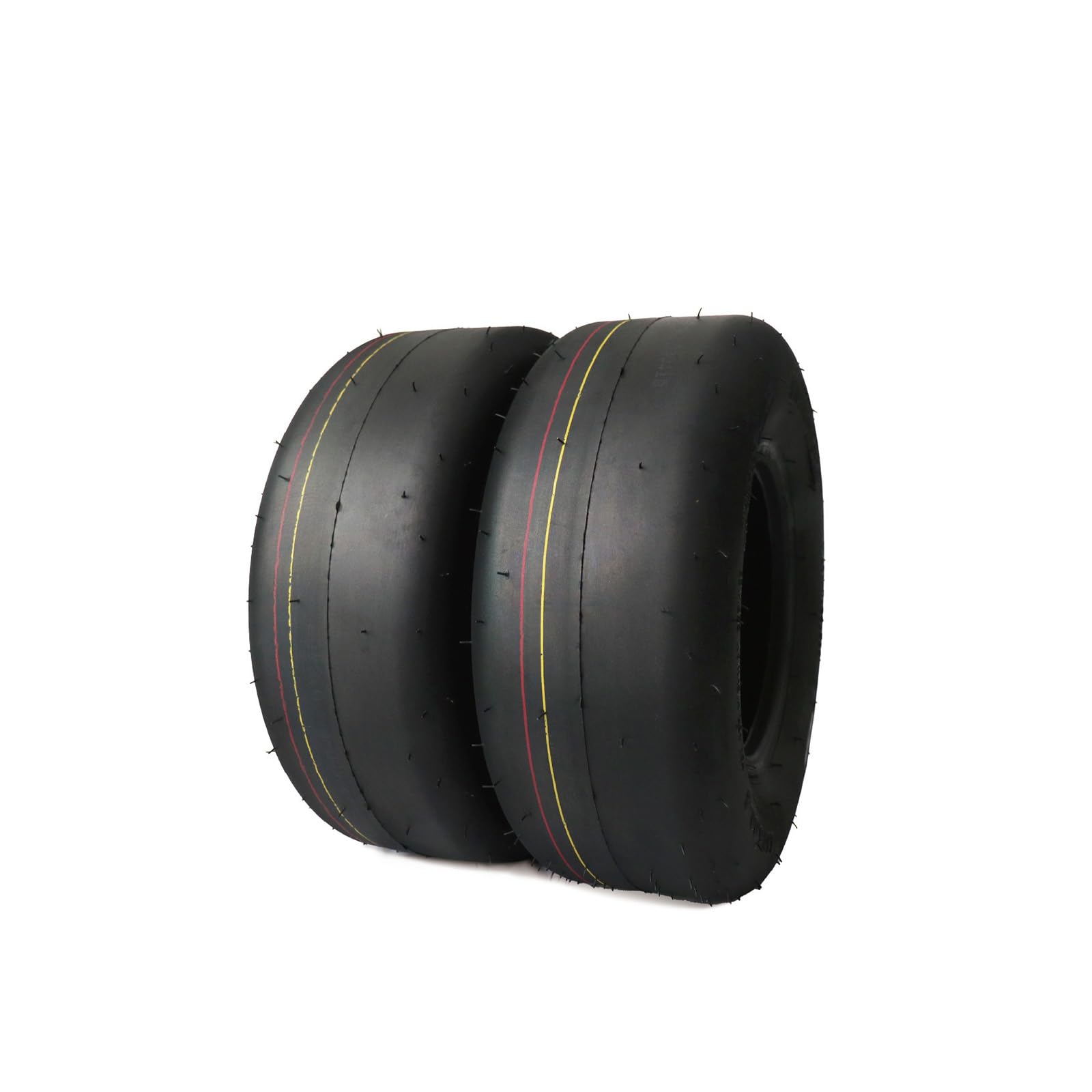 Photo 1 of (2 Pack) MAXROLLORS 13x5.00-6 Lawn Mower Tires Tubeless, Replacement 13x5-6 Zero Turn Riding Mower Tire Smooth,4 Ply