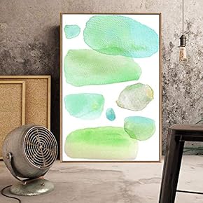 Floating Framed Canvas Wall Art for Living Room, Bedroom Watercolor Canvas Prints for Home Decoration Ready to Hang - 16x24 inches