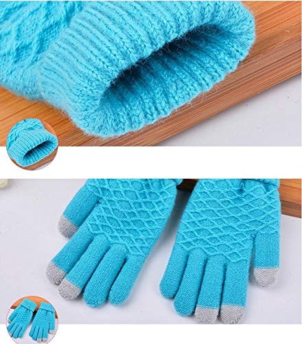 Winter HOT WaitingU Thicken Soft Knitted Texting Touch Screen Gloves Smartphones PC Laptop Tablet Driving Skiing Cycling Liners Smart Touch-nology in Fingertips iPhone Use Outdoors - Thumbnail 7