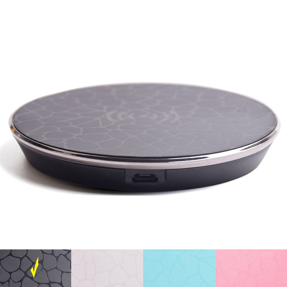 Fast Wireless Charger,Y Chen QI Wireless Charging Pad Stand for iPhone 8/8plus iPhone X Nokia,for Samsung Galaxy Note 8 S8, S8 Plus, S7, S7 Edge, S6 Edge Plus, Black