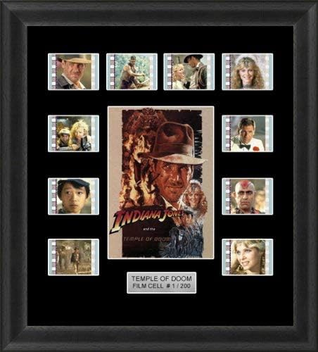 INDIANA JONES & THE TEMPLE OF DOOM Back Light Backlit Limited Edition Film Cells - Genuine 35mm Framed Film Cell Memorabilia - Movie Art for Cinema Fans & Collectors 5 Volt USB Powered Led Backlight