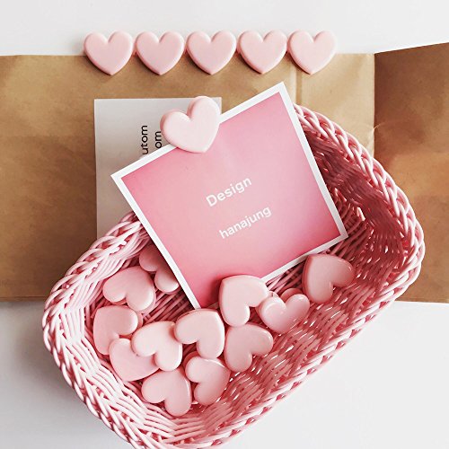 image for Chris.W Cute Heart Shaped Binder Clips, Mini Decorative Paper Clips, 1
