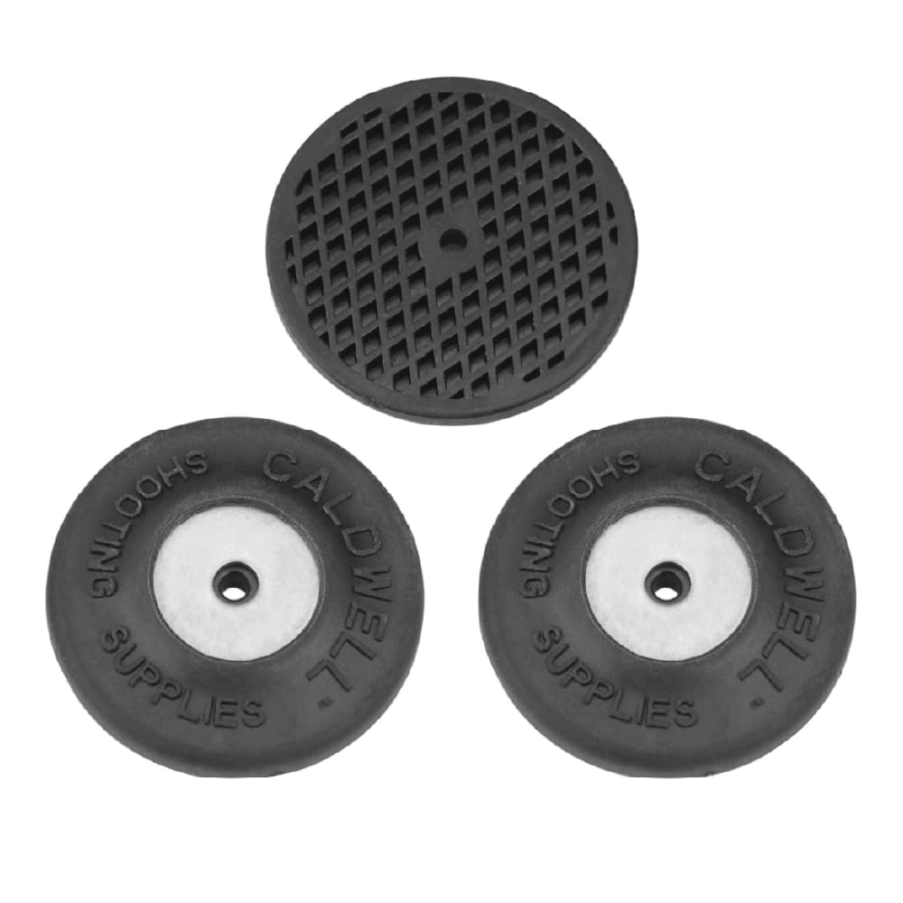 Caldwell Replacement Feet for The Rock BR with Rubber Coating for Sighting In and Shooting Stability, Black