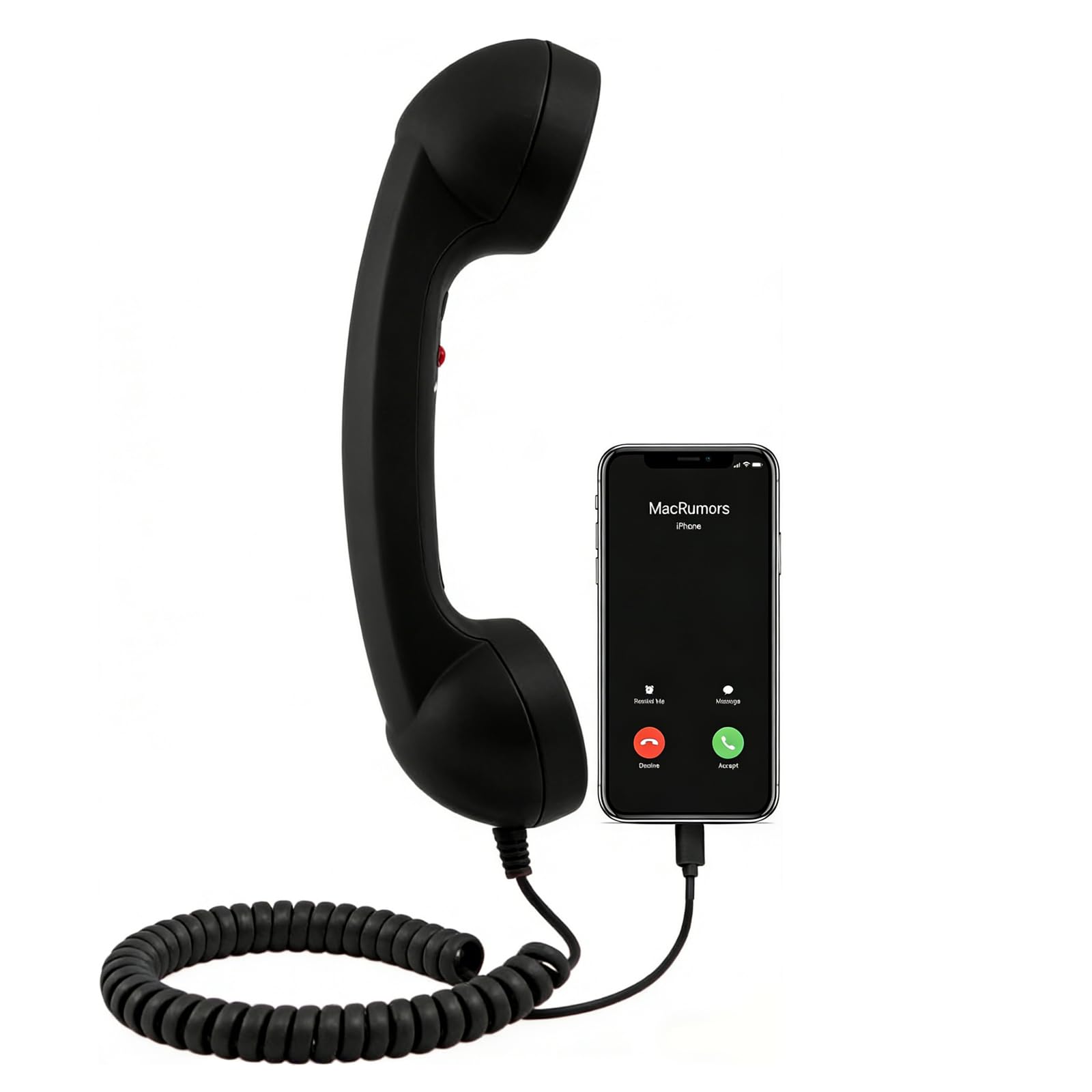 Retro Phone Handset, Type-C Wired Classic Vintage Telephone Receiver ...
