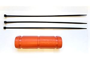 HW EPHA6O - Epha 6'' Long X 3-1/4'' Wide Orange Hose Guard with Zip Ties.