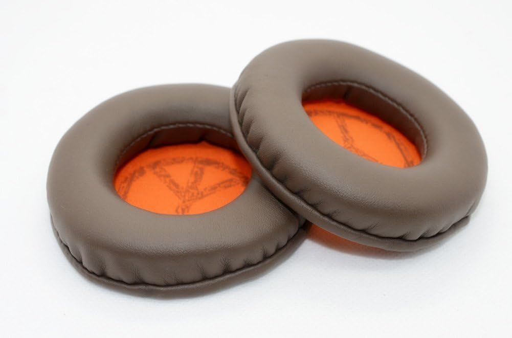 Caokk Replacement Earpads Comfort Earmuffs 1 Pair for Skullcandy HESH 2 HESH2 HESH 2.0 Headphones Headset,Foam Cushions Ear Pads Pillow Covers Cups Repair Parts(Brown)