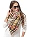 Dimore Trendy Plaid Blanket Scarf Women Big Oversized Long Scarves Warm Winter Tartan Checked Shawl Wrap Scarf Gift…