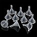 Freedi 12Pcs Mini Clear Plastic Funnels for Essential Oils Lab bottle & Perfume Craft Spice Filling Liquid Small